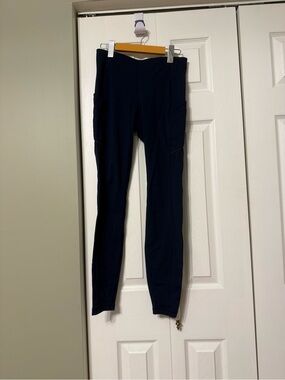 lululemon athletica Navy Performance Leggings with Side Pockets